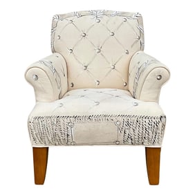 Limited Hand Painted Vera Wang Child‚Äôs Club or Wing Back Chair for Ethan Allen