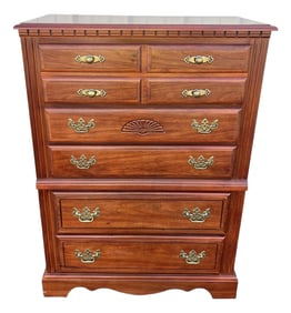 Broyhill Cherry 5-Drawer Tall Chest of Drawers