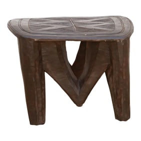 Exotic Safari Style Nupe Stool