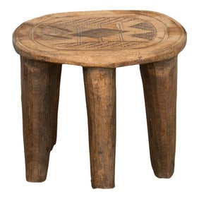 Antique Oxidized Wood African Table