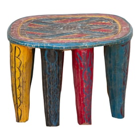 Bold & Colorful Nupe Stool