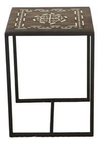 Small Indian Medallion Inlay Side Table