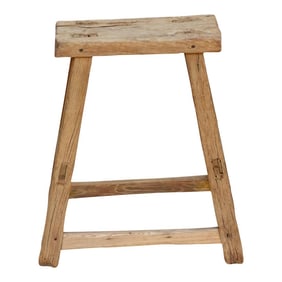 Bleached Wood Asian Joint Stool