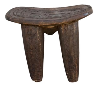 Primitive African Donkey Carved Senufo Table