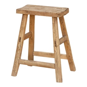 Antique Stretcher Base End Table