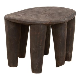 Spider Top, Nupe Carved Stool
