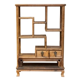 Antique Table Top Chinese Ming Cabinet