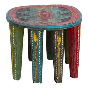 Original Multicolor Round Nupe Table