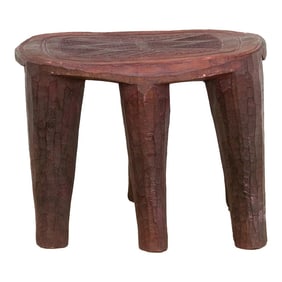 Nile Heritage Carved Nupe Stool