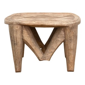 Oxidized Wood "M" Bracket Nupe Stool