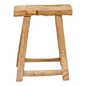 Primitive Ranch Style Wood Stool