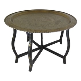 1940s Art Deco Six Leg Moroccan Acacia Wood Coffee Table