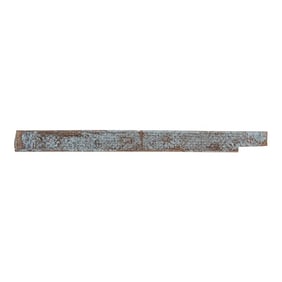 Long Antique Blue Carved Panel-Yamuna
