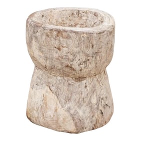 Antique Farmhouse Teak Grinder Pot