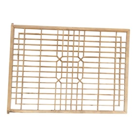 Early 20th Century Geometric Lattice Window