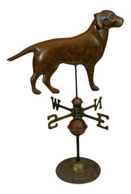 Late 20th Century Vintage Copper and Brass Table Top Model of a Weathervane