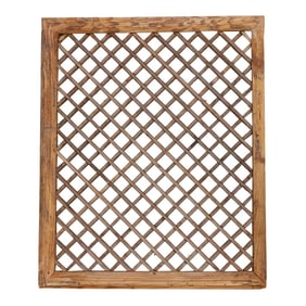 Antique Oxidized Gray Lattice Panel
