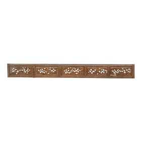 Long Asian Fauna Wall Carving