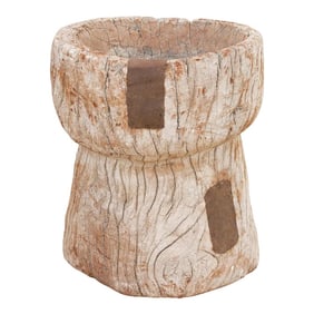 Oxidized Teak Indian Planter