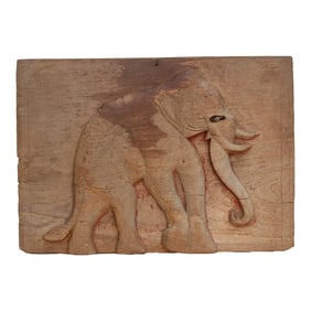 Antique Thai Elephant Architectural Fragment