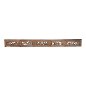 Antique Carved Rustic Wall Art Panel