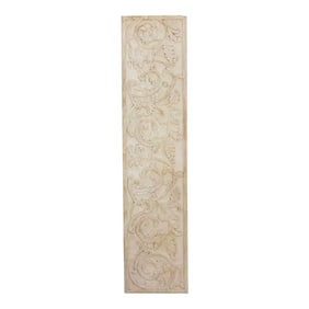 French Colonial Carved Wood Panel