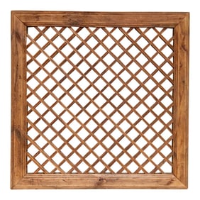 Diamond Rustic Wood Lattice Window