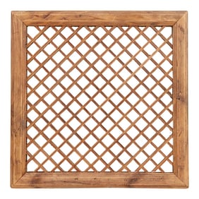 Vintage Farmhouse Lattice Window
