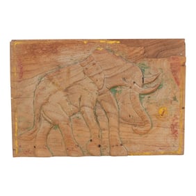 Architectural Fragment Panel W/Thai Carving