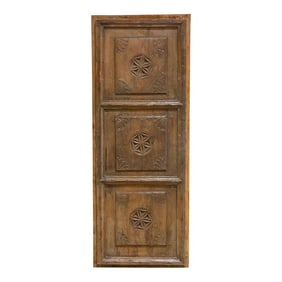 Ancient Door W/ Flower Carved Design