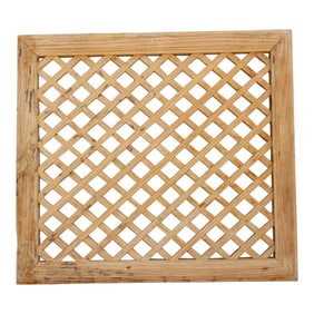 Antique Bleached Wood Chinese Window