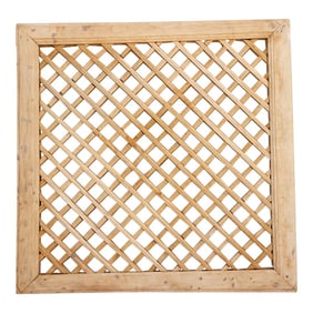 Daoli Rustic Wood Lattice Window