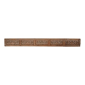 Early 1800's Primitive Floral Carving