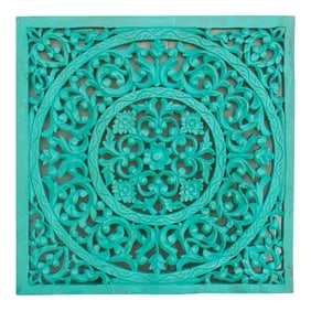 Aqua Blue Small Lotus Panel