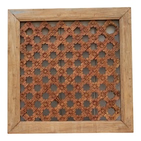 Vintage Bleached Wood Star Panel