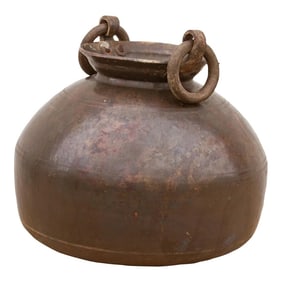 Aged Bronze Color Indian Water Container