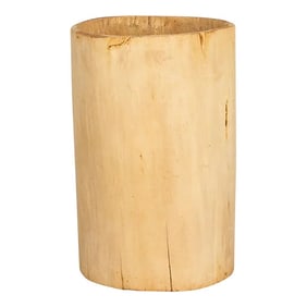 Tall Bleached Wood Asian Planter