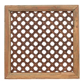 Antique Finely Carved Window Shutter