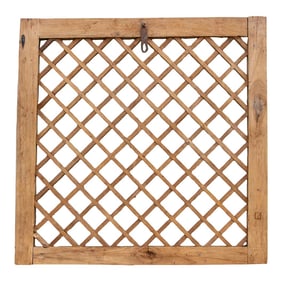 Early 20th Century Linear Lattice Window