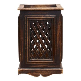 Vintage Lattice Jali Basket Planter