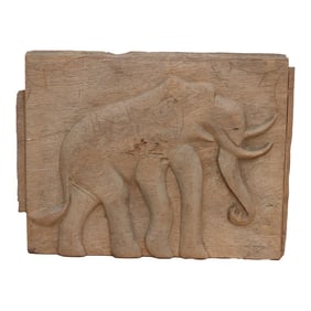Oxidized Gray Elephant Teak Panel