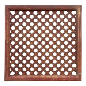 Early 20th Century Floral Lattice Screen