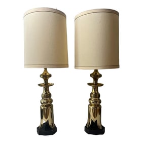 James Mont Lamp Pair by Frederick Cooper