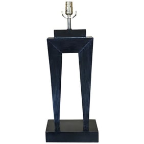 1970s Tom Dixon Style Ebonized Hairpin Table Lamp