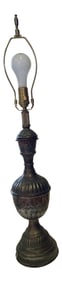 Vintage 1960s Tinned Copper Lamp