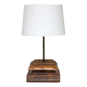 Antique Indian Architectural Table Lamp