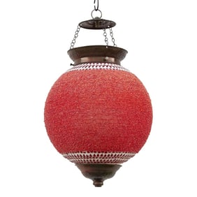 Crimson Pendant Sphere Lantern
