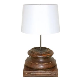 19th Century Indian Column Lamp