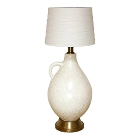 Tall Vintage Porcelain Jug Lamp