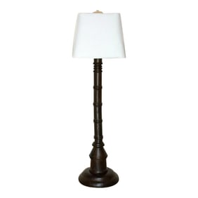 Tall Antique French Candle Holder Lamp